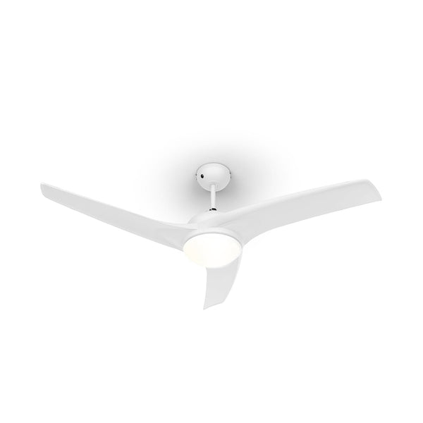 Figo ventilateur de plafond 52" 55 W plafonnier 2x42 W télécommande blanc