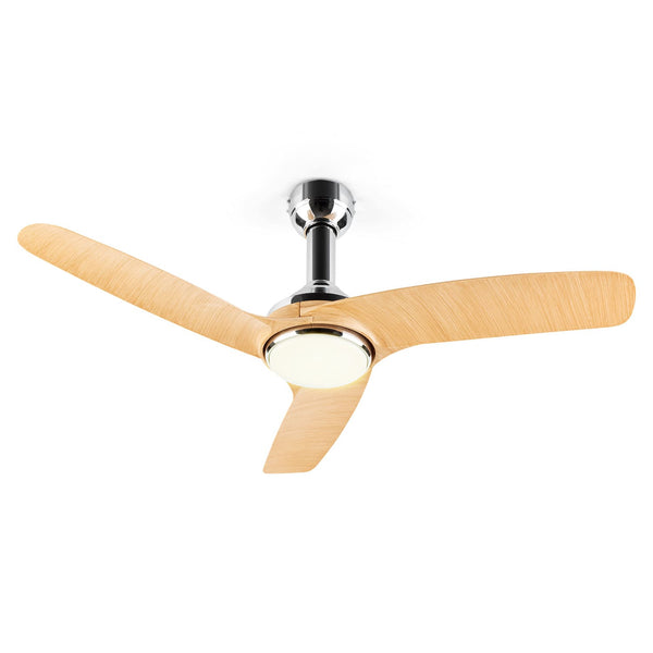 Silent Service Ventilateur de plafond Ø: 128 cm, puissance: 25 watts aspect bois