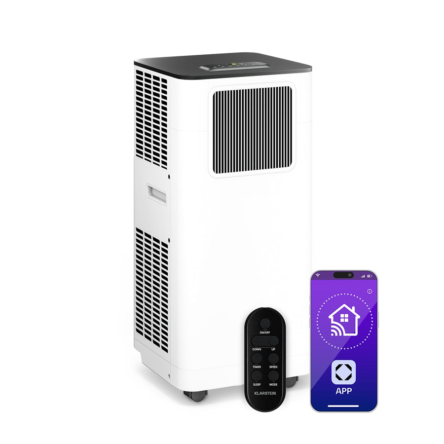 Breeze Box 7K Smart PAC Climatiseur | mode 3 en 1 | Connecté | jusqu'à 25 m² | minuterie 24h/24 | mobile