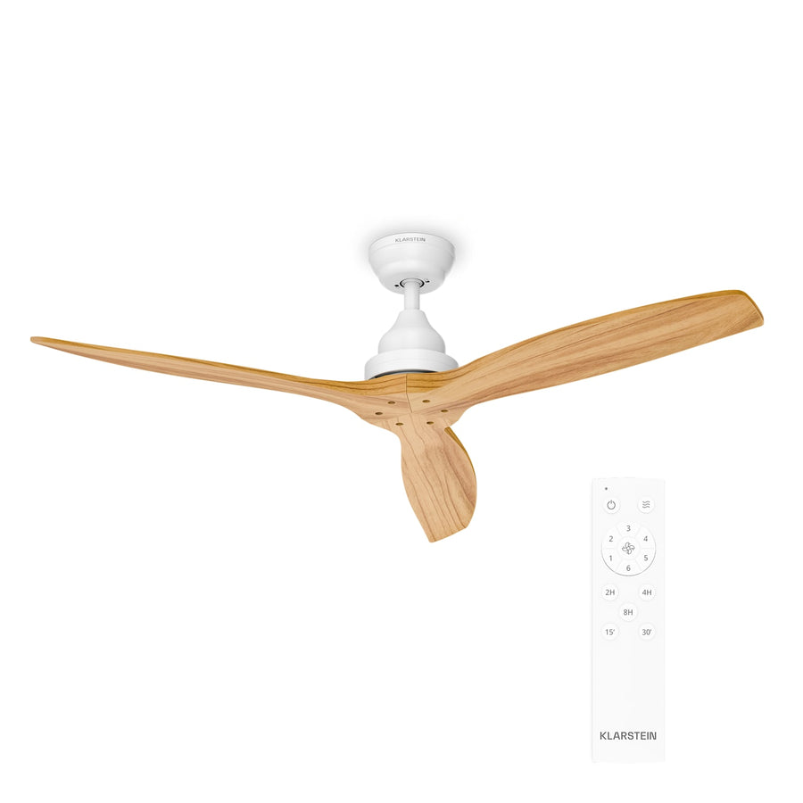 Santa Elena Ventilateur de plafond | 132 cm | 35 W | 25 m² | Fonctionnement silencieux | Bois